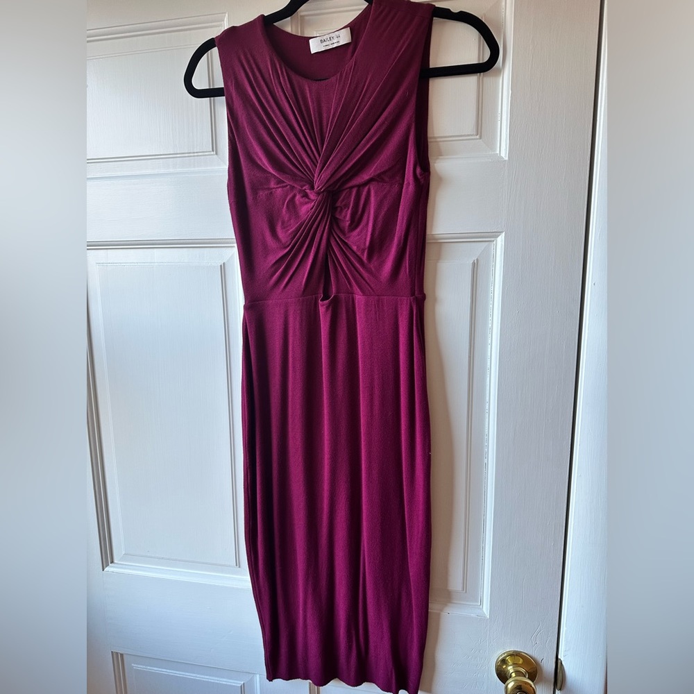 Anthropology | Bailey 44 Maroon Fitted Dress